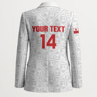 Mate Maa Tonga Rugby Custom Blazer 2026 Tongan Ngatu Pattern LT14 - Polynesian Pride
