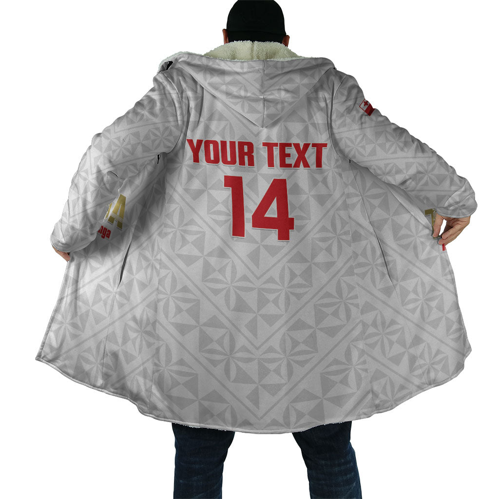 Mate Maa Tonga Rugby Custom Cloak 2026 Tongan Ngatu Pattern LT14 - Polynesian Pride