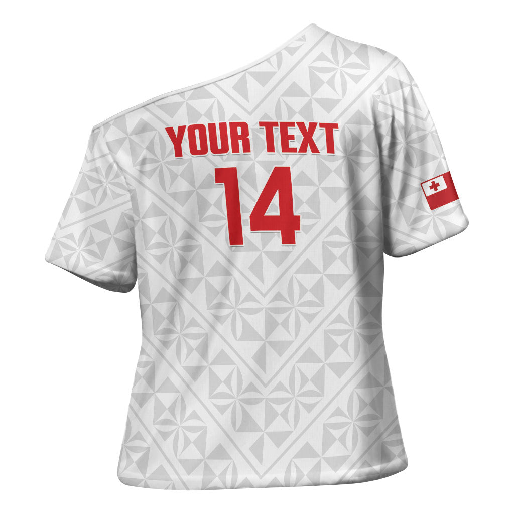 Mate Maa Tonga Rugby Custom Cross Shoulder Shirt 2026 Tongan Ngatu Pattern LT14 - Polynesian Pride