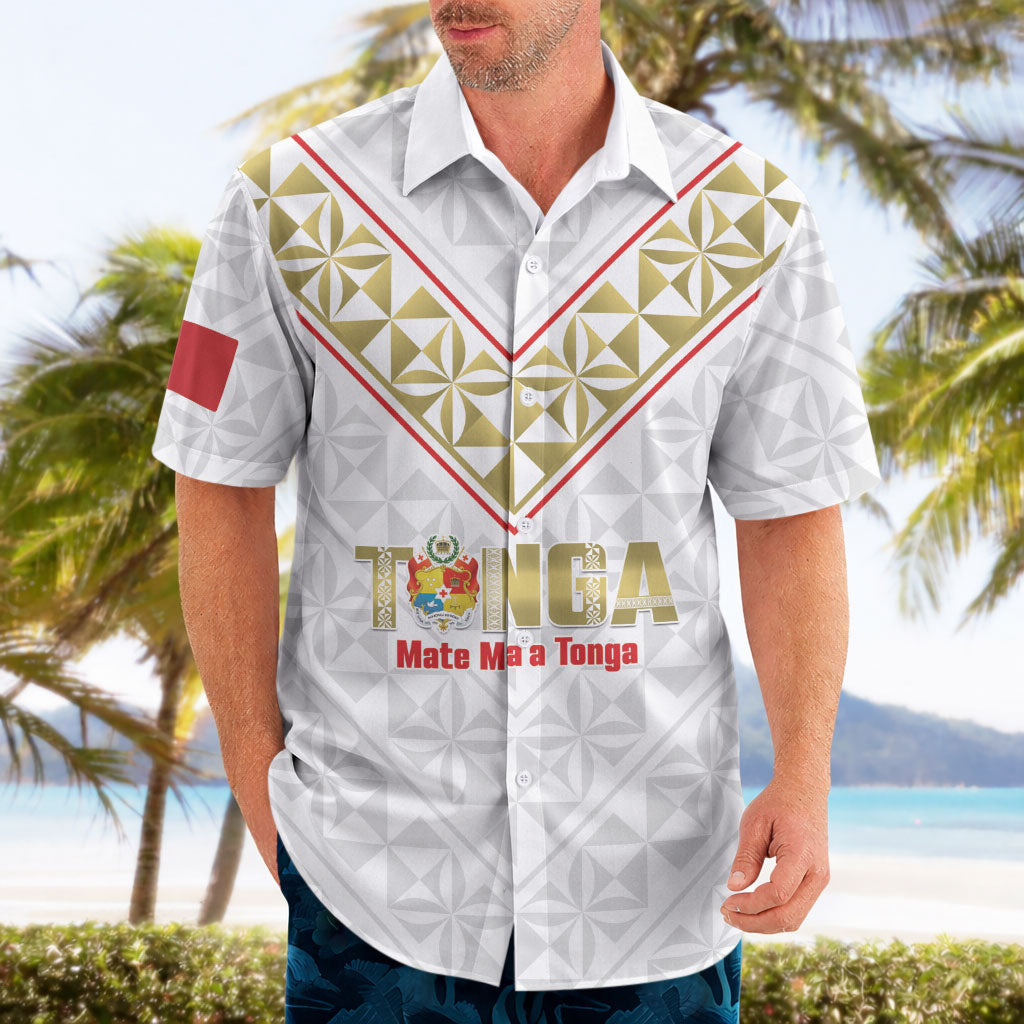 Mate Maa Tonga Rugby Custom Hawaiian Shirt 2026 Tongan Ngatu Pattern LT14 - Polynesian Pride