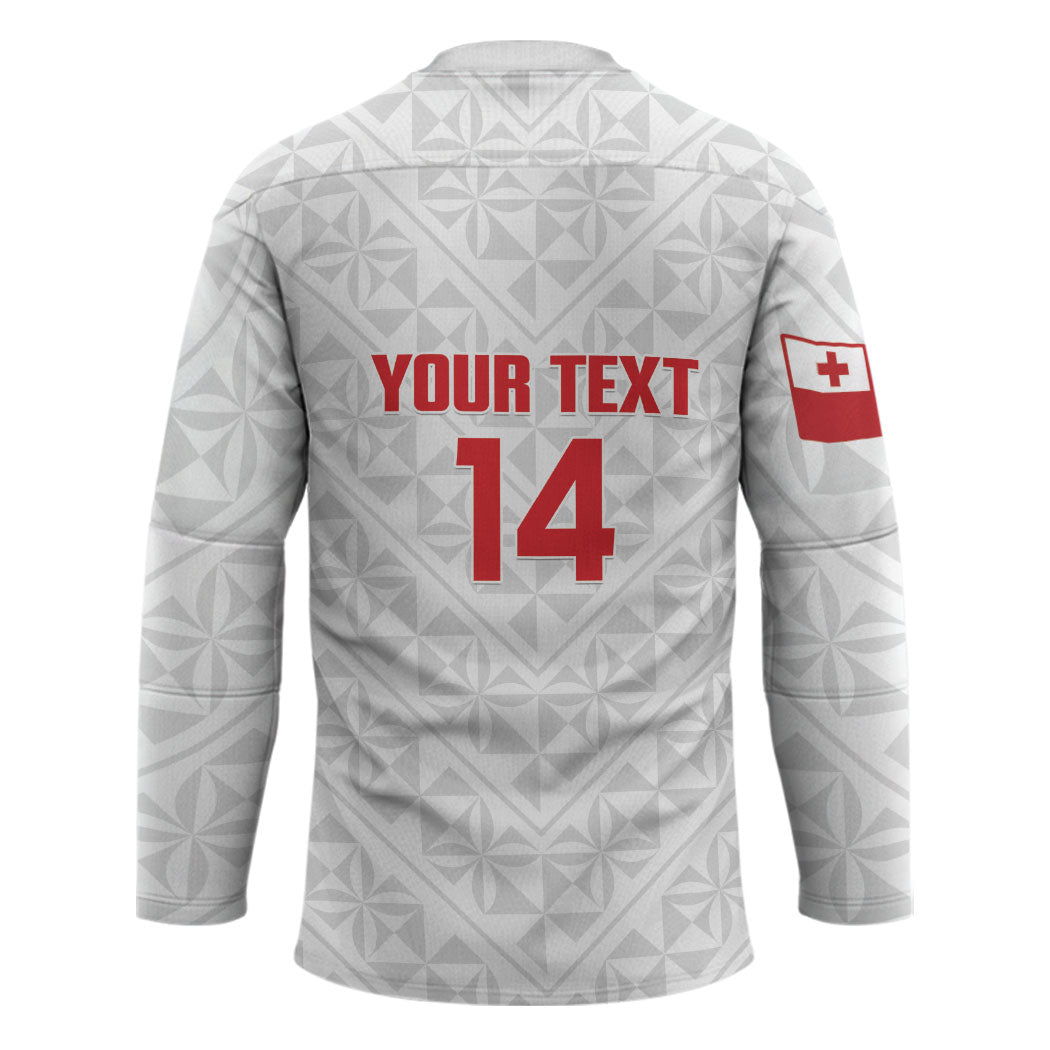Mate Maa Tonga Rugby Custom Hockey Jersey 2026 Tongan Ngatu Pattern LT14 - Polynesian Pride