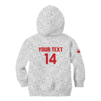 Mate Maa Tonga Rugby Custom Kid Hoodie 2026 Tongan Ngatu Pattern LT14 - Polynesian Pride