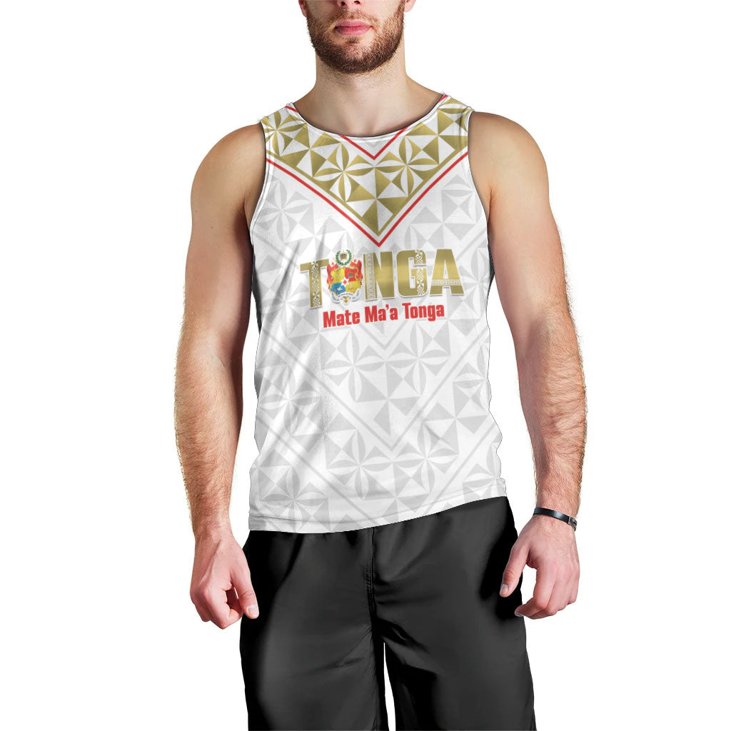 Mate Maa Tonga Rugby Custom Men Tank Top 2026 Tongan Ngatu Pattern LT14 - Polynesian Pride