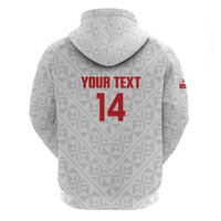 Mate Maa Tonga Rugby Custom Zip Hoodie 2026 Tongan Ngatu Pattern LT14 - Polynesian Pride