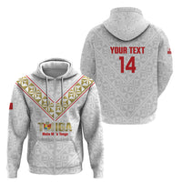 Mate Maa Tonga Rugby Custom Zip Hoodie 2026 Tongan Ngatu Pattern LT14 - Polynesian Pride