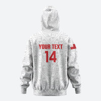 Mate Maa Tonga Rugby Custom Zip Hoodie 2026 Tongan Ngatu Pattern LT14 - Polynesian Pride