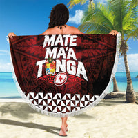 Mate Maa Tonga Rugby 2026 Beach Blanket 40 Years Anniversary One Legacy LT14 - Polynesian Pride
