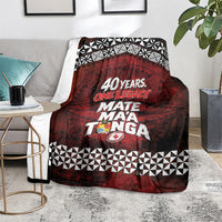Mate Maa Tonga Rugby 2026 Blanket 40 Years Anniversary One Legacy LT14 - Polynesian Pride