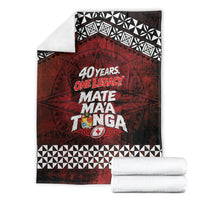 Mate Maa Tonga Rugby 2026 Blanket 40 Years Anniversary One Legacy LT14 - Polynesian Pride