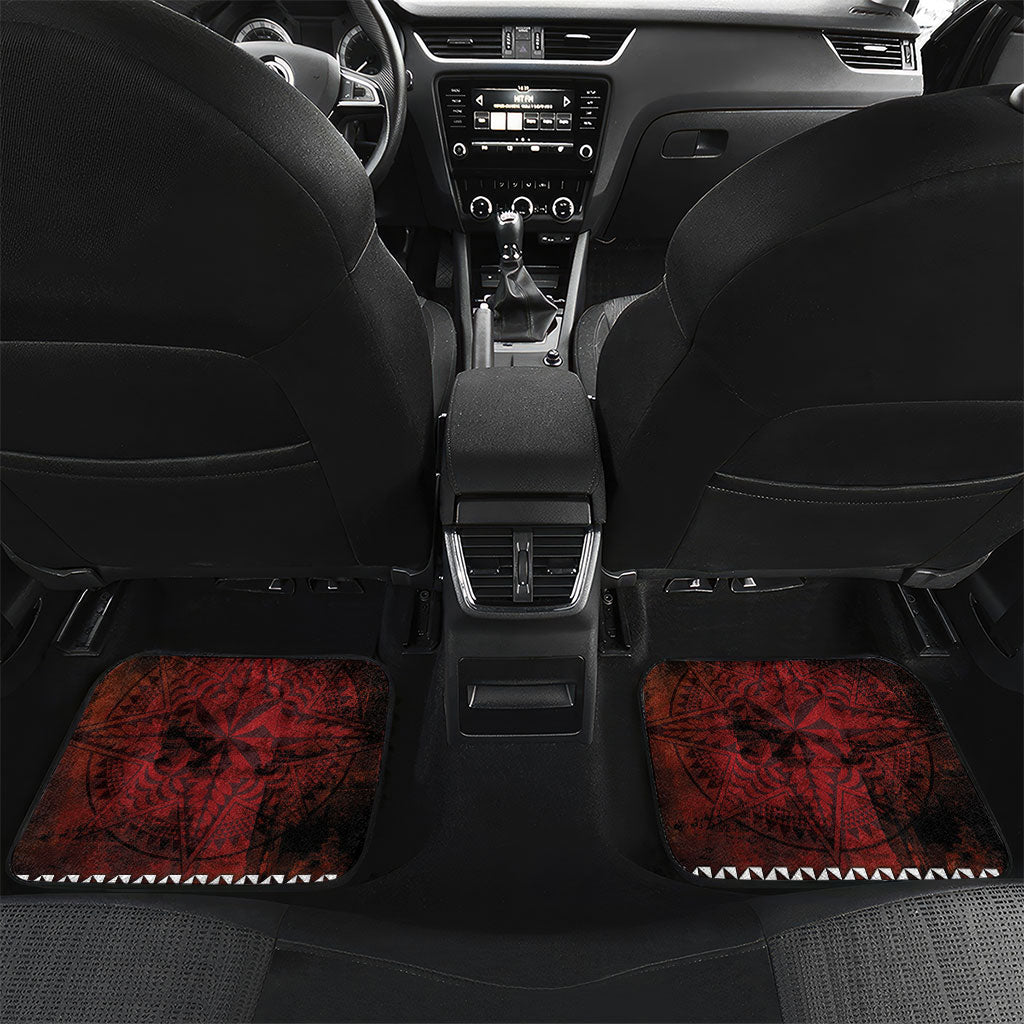 Mate Maa Tonga Rugby 2026 Car Mats 40 Years Anniversary One Legacy LT14 Set 2pcs - Back Red - Polynesian Pride