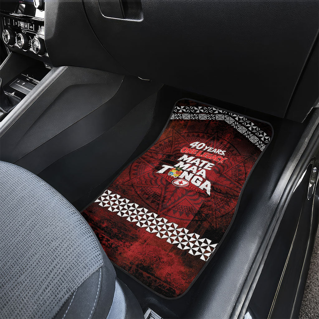 Mate Maa Tonga Rugby 2026 Car Mats 40 Years Anniversary One Legacy LT14 - Polynesian Pride