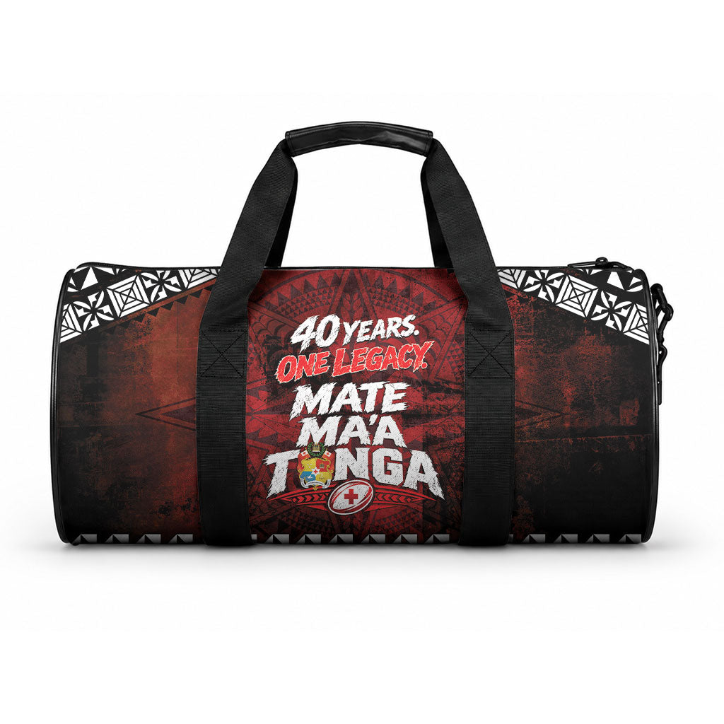 Mate Maa Tonga Rugby 2026 Duffle Bag 40 Years Anniversary One Legacy LT14 One size Red - Polynesian Pride