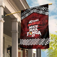 Mate Maa Tonga Rugby 2026 Garden Flag 40 Years Anniversary One Legacy LT14 House Flag Red - Polynesian Pride