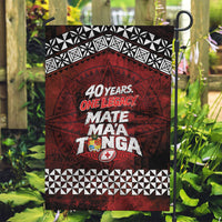Mate Maa Tonga Rugby 2026 Garden Flag 40 Years Anniversary One Legacy LT14 Garden Flag Red - Polynesian Pride