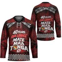 Mate Maa Tonga Rugby 2026 Hockey Jersey 40 Years Anniversary One Legacy LT14 - Polynesian Pride