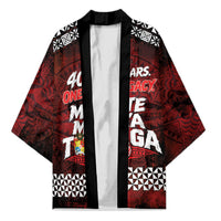 Mate Maa Tonga Rugby 2026 Kimono 40 Years Anniversary One Legacy LT14 Unisex Red - Polynesian Pride