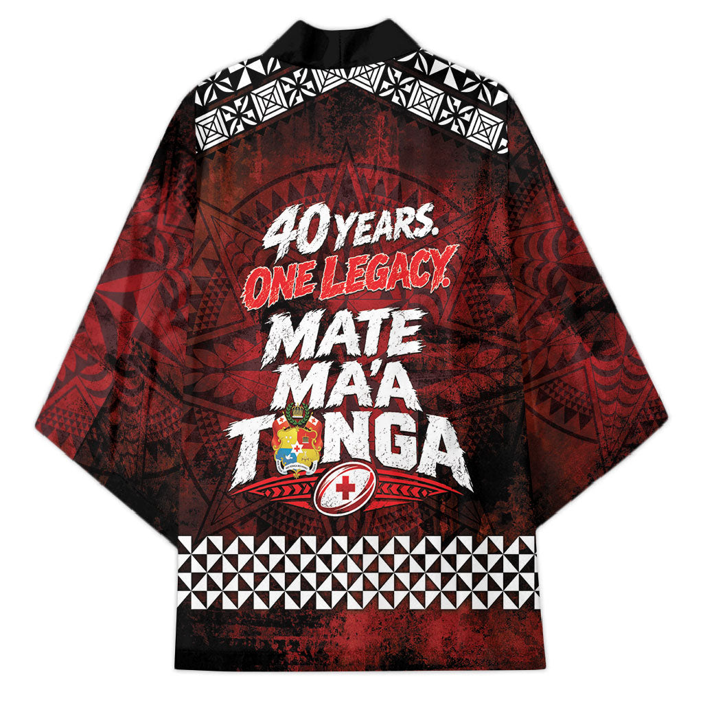 Mate Maa Tonga Rugby 2026 Kimono 40 Years Anniversary One Legacy LT14 - Polynesian Pride