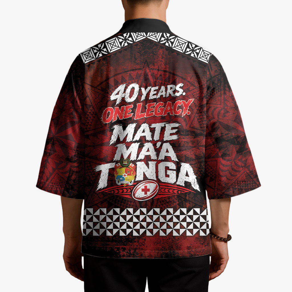 Mate Maa Tonga Rugby 2026 Kimono 40 Years Anniversary One Legacy LT14 - Polynesian Pride