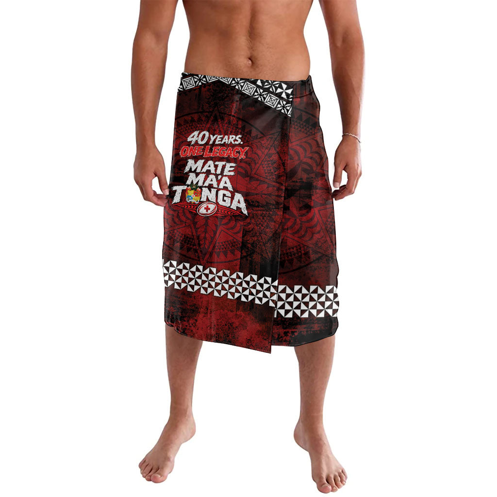 Mate Maa Tonga Rugby 2026 Lavalava 40 Years Anniversary One Legacy LT14 Red - Polynesian Pride