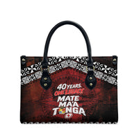 Mate Maa Tonga Rugby 2026 Leather Bag 40 Years Anniversary One Legacy LT14 - Polynesian Pride