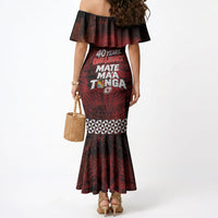 Mate Maa Tonga Rugby 2026 Mermaid Dress 40 Years Anniversary One Legacy LT14 - Polynesian Pride
