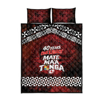 Mate Maa Tonga Rugby 2026 Quilt Bed Set 40 Years Anniversary One Legacy LT14 - Polynesian Pride