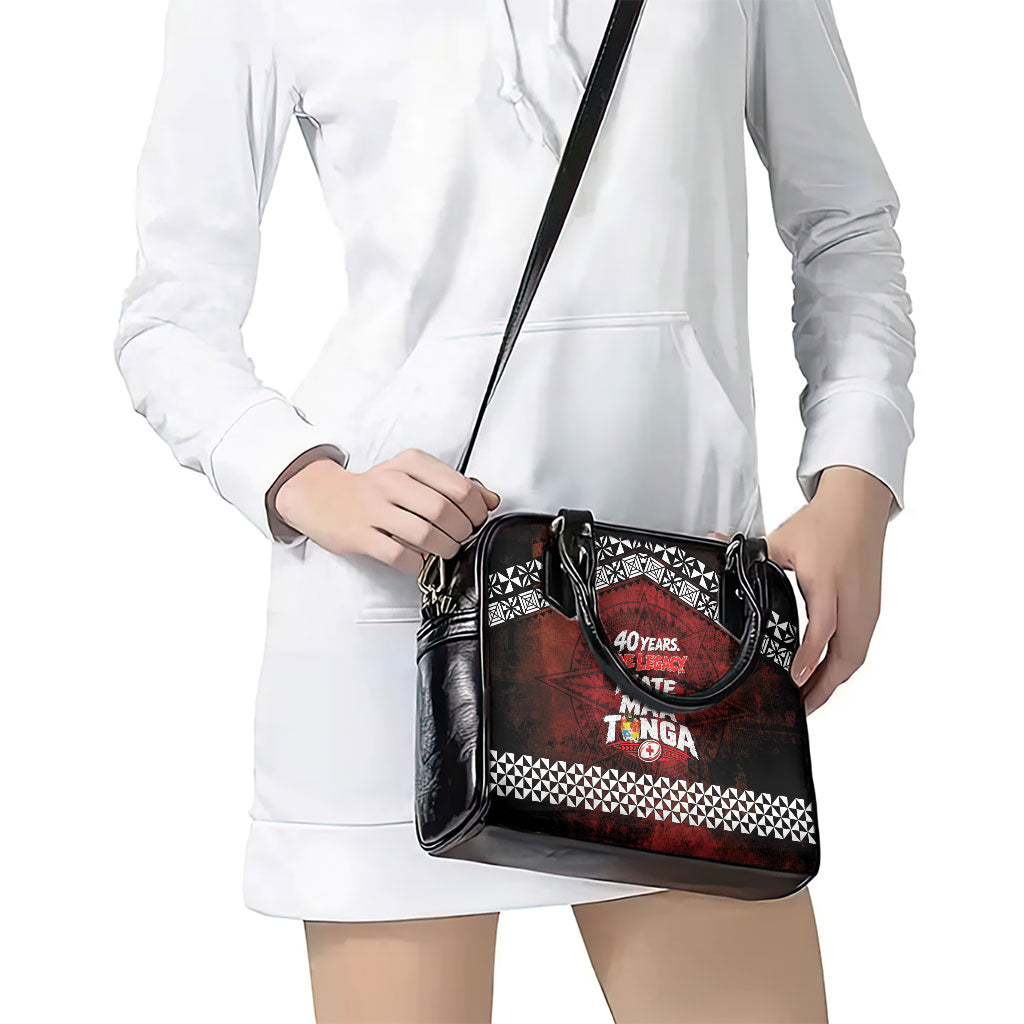Mate Maa Tonga Rugby 2026 Shoulder Handbag 40 Years Anniversary One Legacy LT14 - Polynesian Pride
