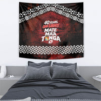 Mate Maa Tonga Rugby 2026 Tapestry 40 Years Anniversary One Legacy LT14 - Polynesian Pride