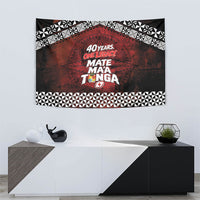 Mate Maa Tonga Rugby 2026 Tapestry 40 Years Anniversary One Legacy LT14 - Polynesian Pride
