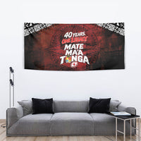 Mate Maa Tonga Rugby 2026 Tapestry 40 Years Anniversary One Legacy LT14 - Polynesian Pride