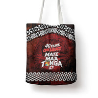 Mate Maa Tonga Rugby 2026 Tote Bag 40 Years Anniversary One Legacy LT14 - Polynesian Pride