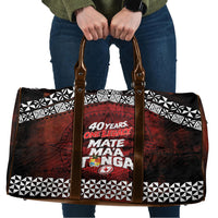 Mate Maa Tonga Rugby 2026 Travel Bag 40 Years Anniversary One Legacy LT14 Red - Polynesian Pride