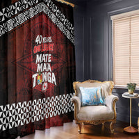 Mate Maa Tonga Rugby 2026 Window Curtain 40 Years Anniversary One Legacy LT14 - Polynesian Pride