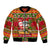 Personalised Hawaii Surfing Santa Christmas Bomber Jacket Tropical Pineapple Mele Kalikimaka Quilt Pattern LT14 Unisex Red - Polynesian Pride