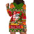 Personalised Hawaii Surfing Santa Christmas Hoodie Dress Tropical Pineapple Mele Kalikimaka Quilt Pattern LT14 - Polynesian Pride