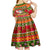 Personalised Hawaii Surfing Santa Christmas Kid Short Sleeve Dress Tropical Pineapple Mele Kalikimaka Quilt Pattern LT14 - Polynesian Pride