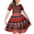 Personalised New Zealand Christmas Family Matching Mermaid Dress and Hawaiian Shirt Aotearoa Kiwi Meri Kirihimete Red Version LT14 Daughter's Dress Red - Polynesian Pride