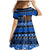 Personalised New Zealand Christmas Family Matching Mermaid Dress and Hawaiian Shirt Aotearoa Kiwi Meri Kirihimete Blue Version LT14 - Polynesian Pride