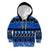 Personalised New Zealand Christmas Kid Hoodie Aotearoa Kiwi Meri Kirihimete Blue Version LT14 Hoodie Blue - Polynesian Pride