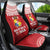 Custom Tonga Mate Maa Car Seat Cover Go Champions Tongan Ngatu - Red