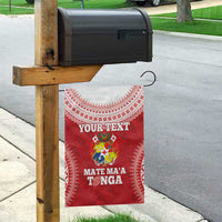 Custom Tonga Mate Maa Garden Flag Go Champions Tongan Ngatu - Red