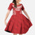 Custom Tonga Mate Maa Kid Short Sleeve Dress Go Champions Tongan Ngatu - Red