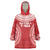 Custom Tonga Mate Maa Wearable Blanket Hoodie Go Champions Tongan Ngatu - Red