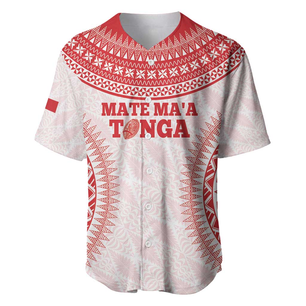 Custom Tonga Mate Maa Baseball Jersey Go Champions Tongan Ngatu - White