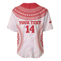 Custom Tonga Mate Maa Baseball Jersey Go Champions Tongan Ngatu - White