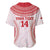 Custom Tonga Mate Maa Baseball Jersey Go Champions Tongan Ngatu - White