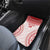 Custom Tonga Mate Maa Car Mats Go Champions Tongan Ngatu - White