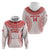 Custom Tonga Mate Maa Hoodie Go Champions Tongan Ngatu - White