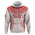 Custom Tonga Mate Maa Hoodie Go Champions Tongan Ngatu - White