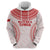 Custom Tonga Mate Maa Hoodie Go Champions Tongan Ngatu - White